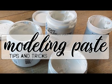Видео: МОДЕЛИРУЮЩАЯ ПАСТА крупным планом 🦋 смешанная техника