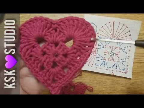 Видео: Сердечко крючком.  Пошаговый МК