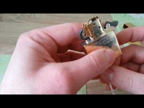 Видео: Как переложить вату и фитиль в Zippo
