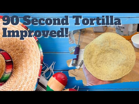 Видео: Кето-тортилья за 90 секунд (улучшенная версия) — лучший способ приготовления и всевозможные замены