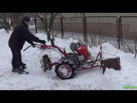 Видео: Мотоблок Мотор Сич в мороз -15! (масло 20W50)