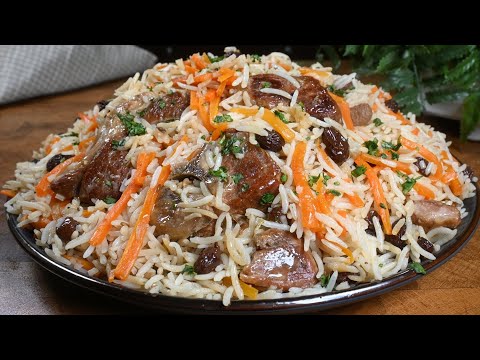 Видео: Готовим афганский пулао Кабули с бараниной 😋 Просто и вкусно!