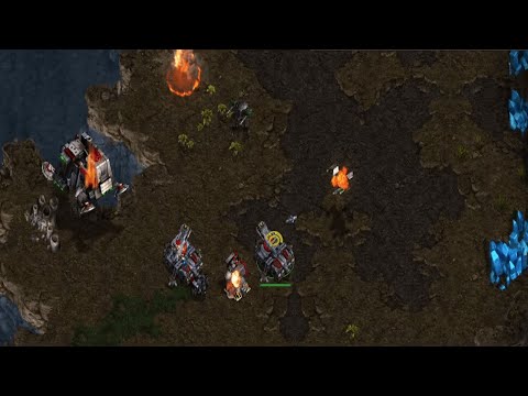 Видео: StarCraft: Brood War - WCG Azalea 1.0 карта -  Jamesfoo vs Android RU - Terran vs Terran.