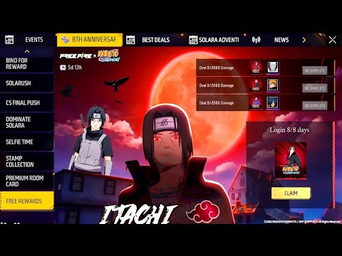 Видео: 🎁 БЕСПЛАТНО НОВЫЙ НАБОР НАРУТО и ВЫБИВАЮ ИТАЧИ в ФРИ ФАЕР! ХАЛЯВА, НОВОЕ СОБЫТИЕ / Free Fire