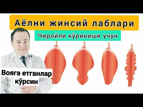 Видео: АЁЛНИ ЖИНСИЙ ЛАБЛАРИ ЧИРОЙЛИ БЎЛИШИ УЧУН | КАТТАЛАШИБ КЕТСА ДАВО ЧОРАЛАРИ