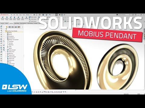Видео: Как смоделировать кулон Мёбиуса в SOLIDWORKS? [Пошаговое руководство]