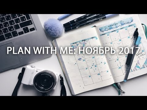 Видео: BULLET JOURNAL // PLAN WITH ME: ноябрь '17