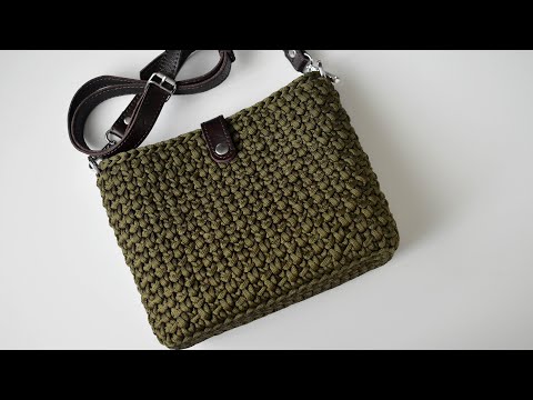 Видео: ВЯЗАНАЯ СУМКА САНДАЛ из шнура крючком / crocheted bag