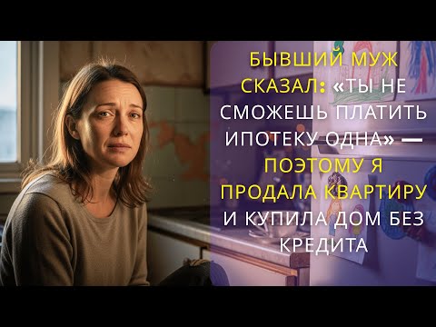 Видео: Бывший муж сказал «Ты не сможешь платить ипотеку одна» — Поэтому я продала квартиру и купила дом....