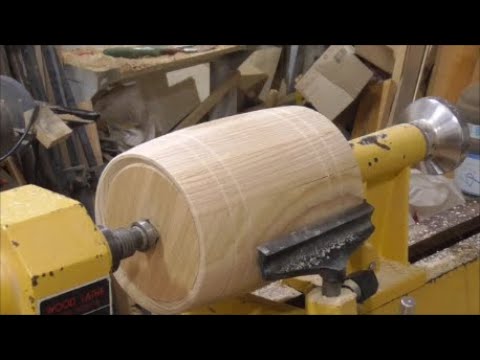Видео: Деревянная бочка на токарном станке