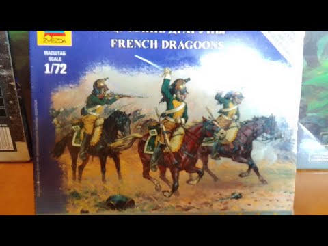 Видео: Звезда 6812 - French Dragoons - Французские Драгуны 1812-1814 scale 1/72