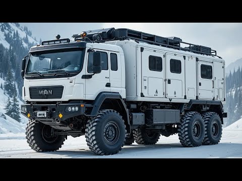 Видео: БЕЗУМНЫЙ 6x6 Экспедиционный кемпер | Грузовик MAN TGA Overland 2026 года
