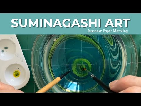 Видео: Создайте УДИВИТЕЛЬНОЕ искусство мраморности на бумаге суминагаси за считанные минуты?