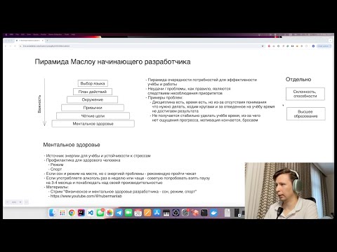Видео: Пирамида Маслоу начинающего разработчика