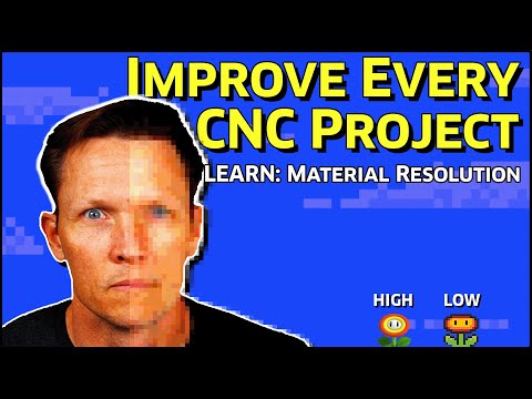 Видео: Учитывайте разрешение материала при резке с помощью Shapeoko
