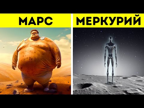 Видео: Вот как выглядела бы жизнь на разных планетах