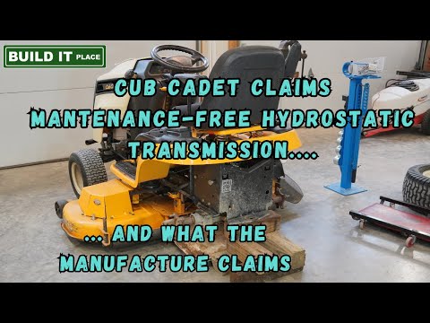 Видео: Обслуживание гидростатической трансмиссии на садовом тракторе Cub Cadet