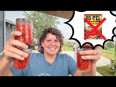 Видео: Консервирование резаных кубиками томатов с зеленым перцем чили, Rotel