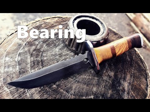 Видео: сделать походный нож из Bearing race