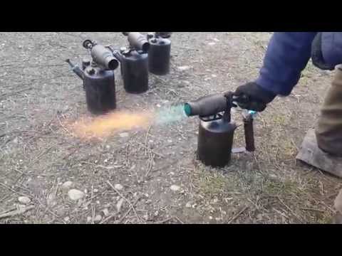 Видео: Паяльная лампа для ГАЗ-69 в работе GAS lamp blowtorch GAZ-69