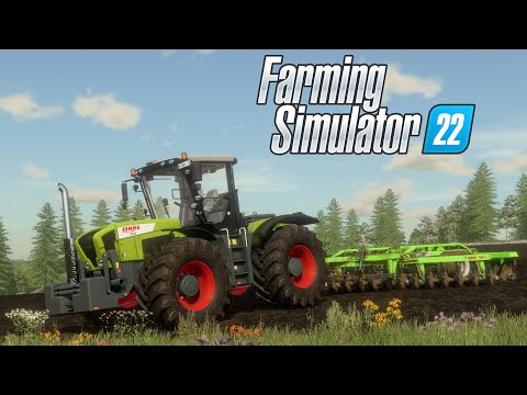 Видео: Farming Simulator 22 Колхоз Сосновка. Claas Xerion 3800 на разработке залежных земель.