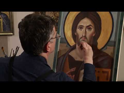 Видео: Мастер-класс "Техника энкаустической иконы". Часть 6