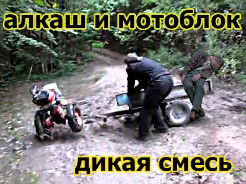 Видео: Алкаши и мотоблоки, не нужно так с техникой!