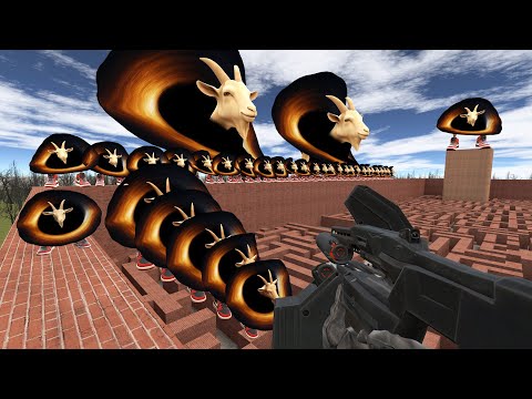 Видео: HAMOOD HABIBI.EXE и La Vacca Black Hole Goat FAMILY IN MAZE в Garry's Mod