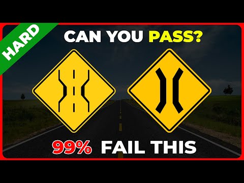 Видео: СДАТЬ экзамен по вождению DMV: 40 официальных дорожных знаков США, знание которых проверяется на ...