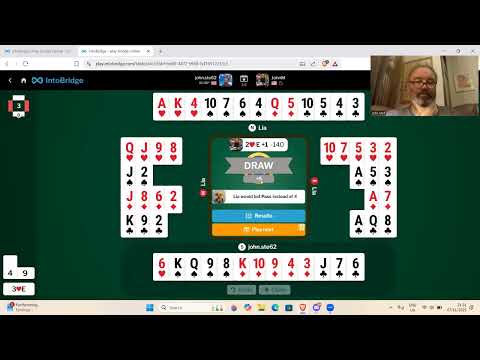 Видео: 5 рук против лучшего игрока в бридж Джона Маккалистера 7 ноября 2025 г.