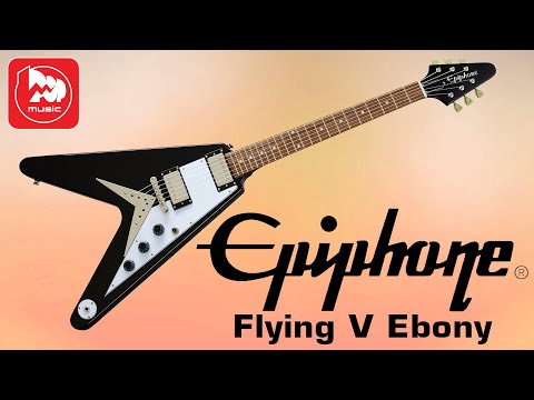 Видео: Электрогитара EPIPHONE Flying V Ebony