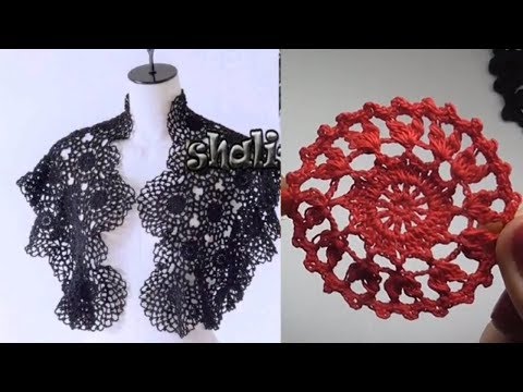 Видео: Круглый мотив крючком. Красивый воздушный круг крючком