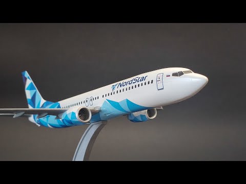 Видео: Боинг 737-800 NordStar "Звезда" 1/144