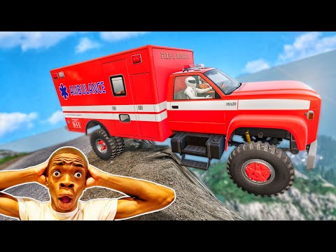 Видео: Скорая помощь против скалистых дорог 😱 #2 - [BeamNG.Drive]