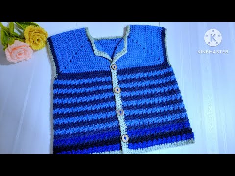 Видео: 1-2 yoshli bolalar uchun NIMCHA to‘qish. Вязание жилета для детей. Болалар учун нимча тýķиш