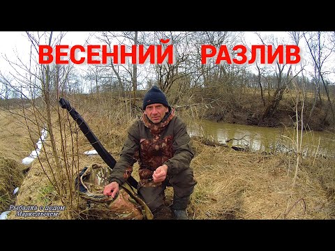 Видео: Рыбалка на речке в ПОЛОВОДЬЕ. Где искать рыбу?