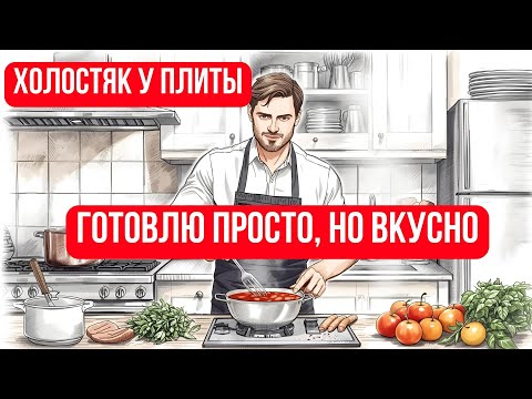 Видео: Холостяк у плиты 🍽️ готовлю суп и второе блюдо и чуток разговоров.