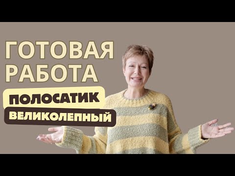 Видео: Готовая работа  — Полосатик Великолепный