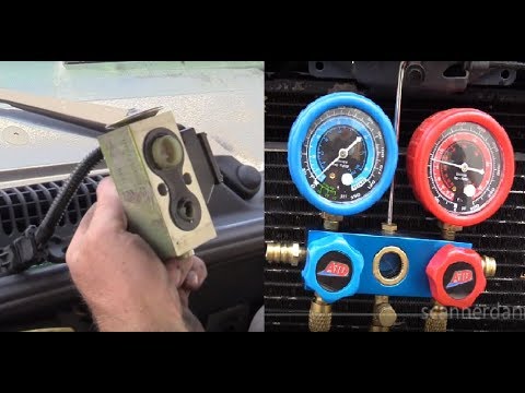Видео: Диагностика кондиционера: заедание терморегулирующего клапана (ТРВ, H-клапан)