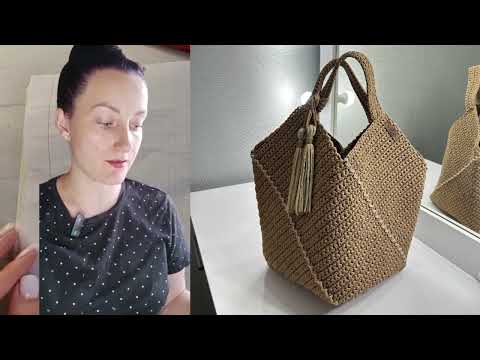 Видео: Сумка КВАДРАТ крючком (ч.1) | Crochet Square Bag Pattern (Part 1)