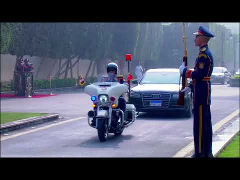 Видео: Каир: Церемония встречи президентов Кыргызстана и Египта