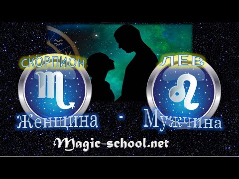 Видео: Женщина Скорпион и мужчина Лев - совместимость