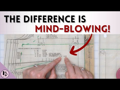 Видео: Думайте как выкройщик. Важность измерения выкройки перед шитьем