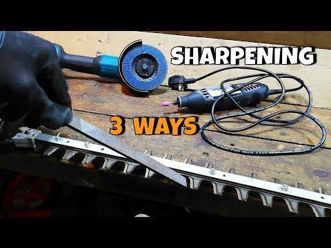 Видео: Как заточить лезвия кусторезов с помощью трёх распространённых инструментов