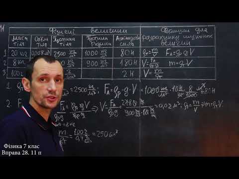 Видео: Фізика 7 клас. Вправа № 28 11 п.