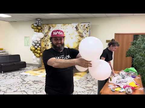Видео: Organic balloon garland. Разнокалиберная гирлянда/ фотозона