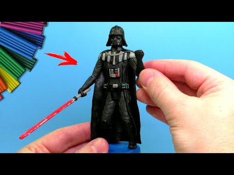 Видео: Дарт Вейдер - STAR WARS Лепим из пластилина | Видео Лепка