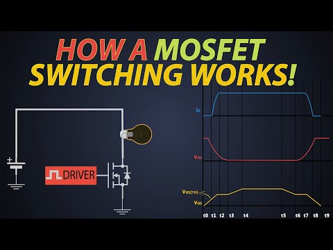 Видео: Как работает переключение МОП-транзисторов? Коммутация МОП-транзисторов объясняется с помощью сиг...