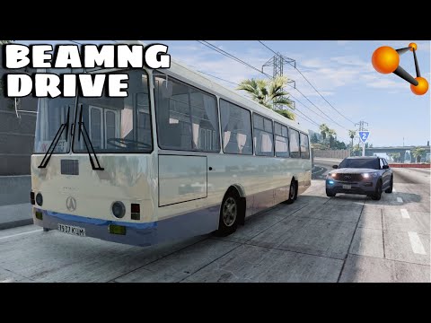 Видео: ОСТАНОВИТЬ АВТОБУС В BEAMNG DRIVE!