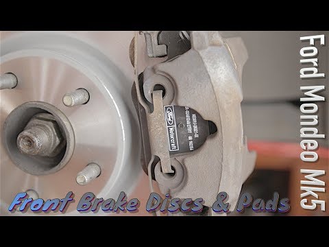 Видео: Передние тормозные диски и колодки Ford Mondeo Mk5/Fusion